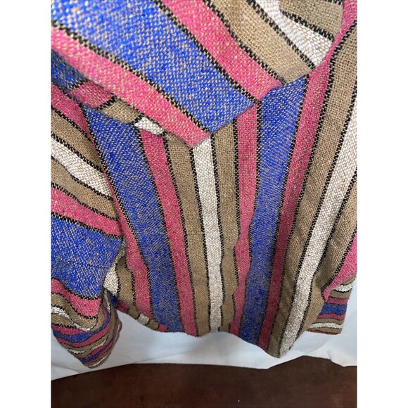 El Paso Saddle Blanket Co. Men’s Comfort Hoodie Size Large Blue Beige Colorblock - Picture 12 of 12